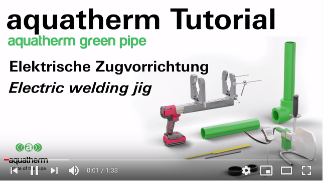 Tutorial electric welding aquatherm green pipe 