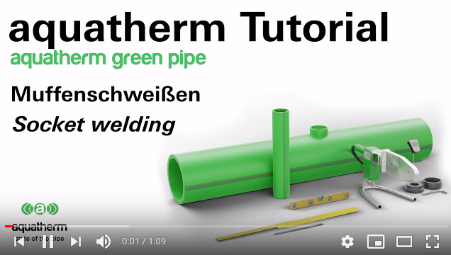 Εκπ/κό βίντεο εργασίας σωλήνων green pipe με την χρήση εργαλείου θερμικής αυτ/σης χειροκίνητα.