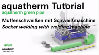 Tutorial socket welding with welding machine aquatherm green pipe