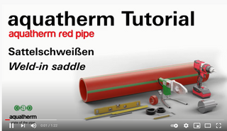 Εκπ/κό βίντεο εργασίας με κυρτές μούφες (σέλλες) σε σωλήνες aquatherm red pipe 
