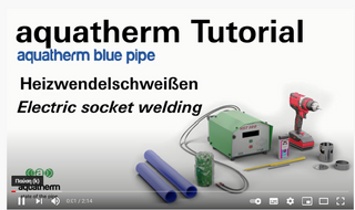 Εκπ/κό βίντεο εργασίας σωλήνων blue pipe με την χρήση ηλεκτρομούφας