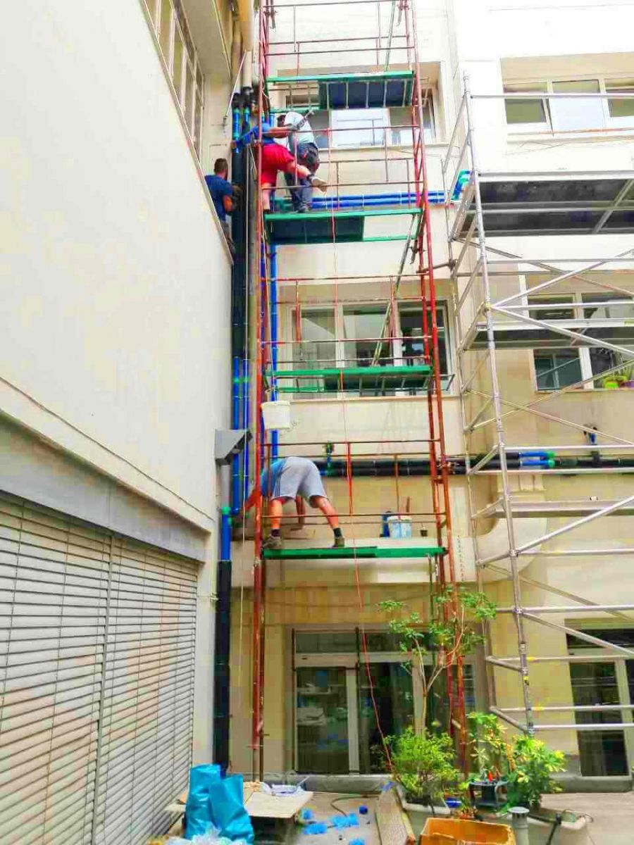 REPLACEMENT OF AIR CONDITIONING NETWORK IN AN OFFICE BUILDING COMPLEX IN THE CENTER OF ATHENS 